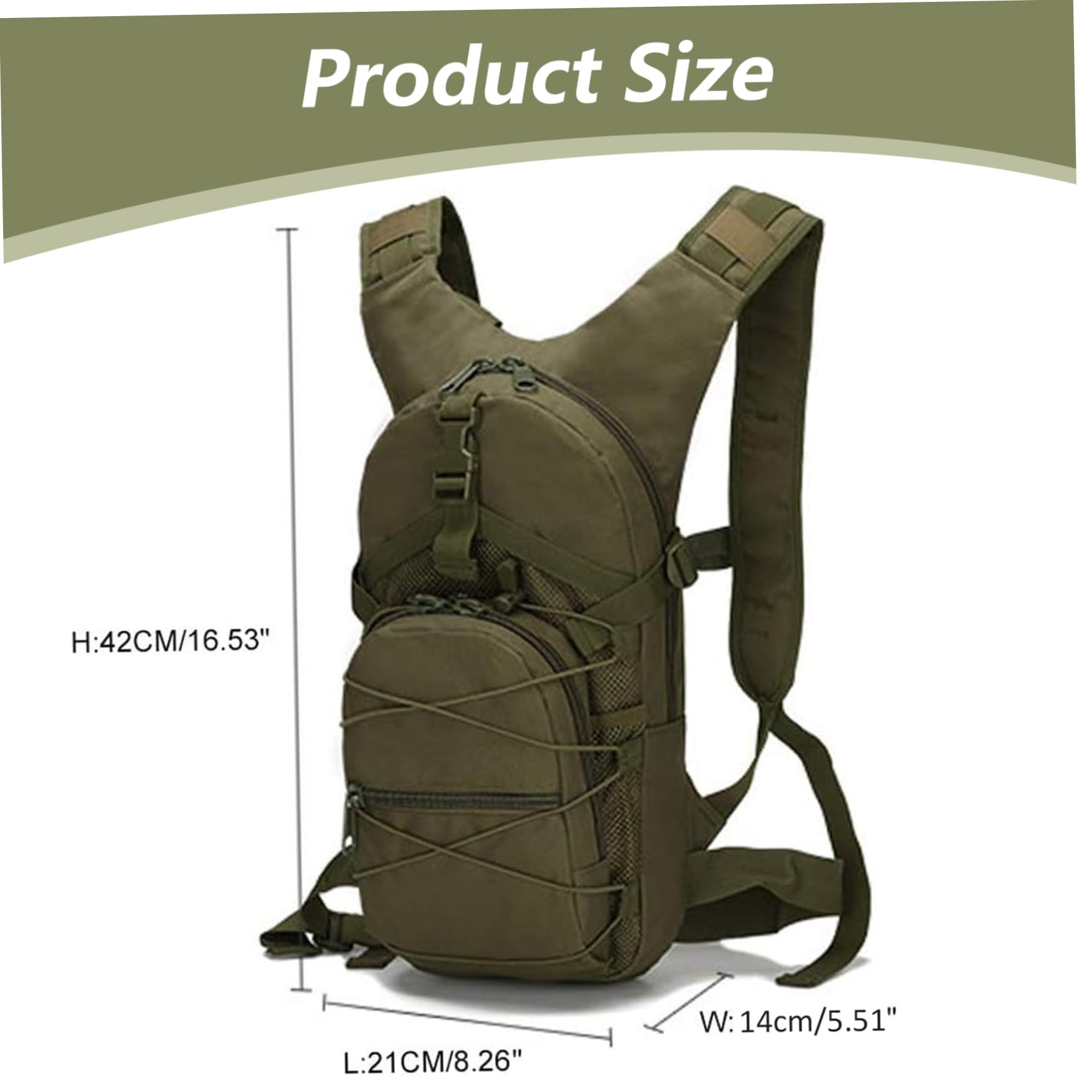 Sac à dos de chasse, sacs à dos de chasse pour hommes, sac survie étanche avec multi-poches, respirant pour randonnée camping trekking voyage
