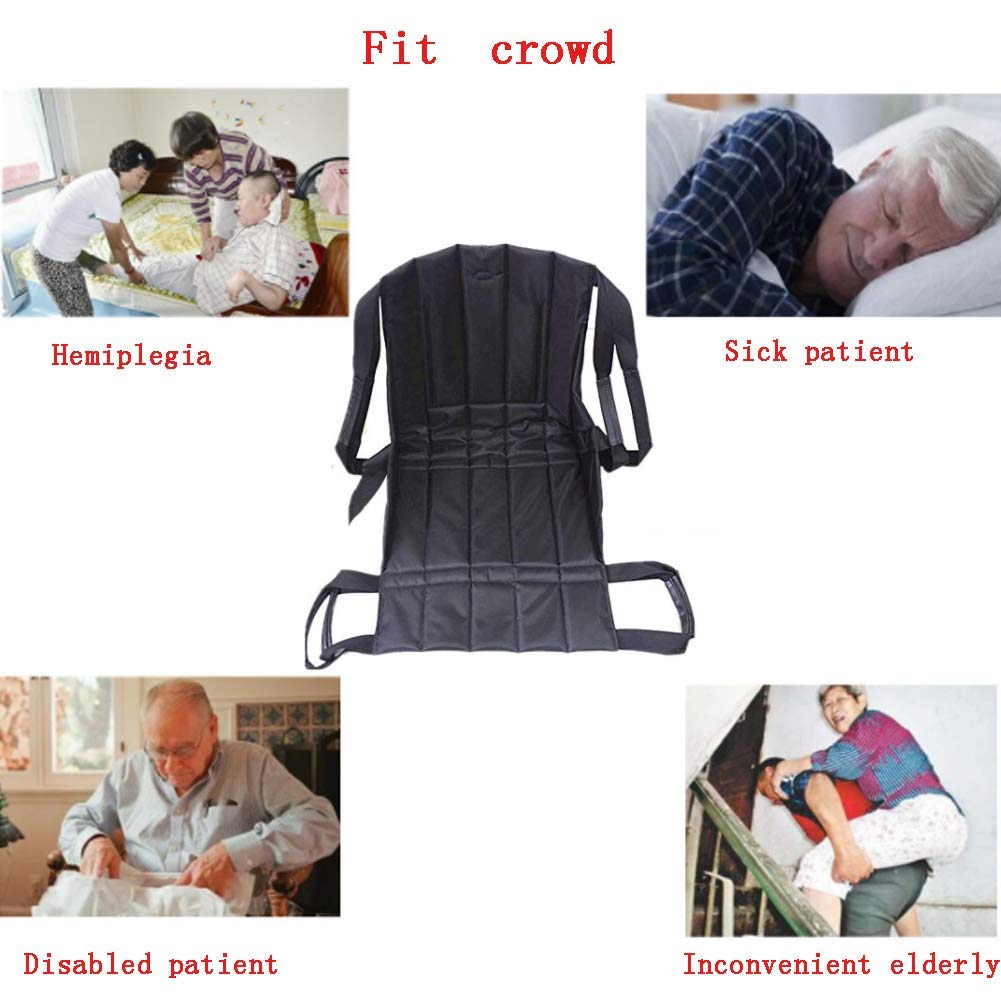 Elevador de pacientes plegable, plataforma deslizante para escaleras, traslado, evacuación de emergencia, silla de ruedas, cinturón de seguridad, eslinga de elevación de cuerpo completo, disco de t