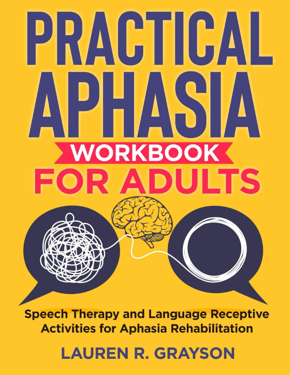 The Practical Aphasia Workbook for Adults: Speech Therapy and Language Receptive Activities for Aphasia Rehabilitation