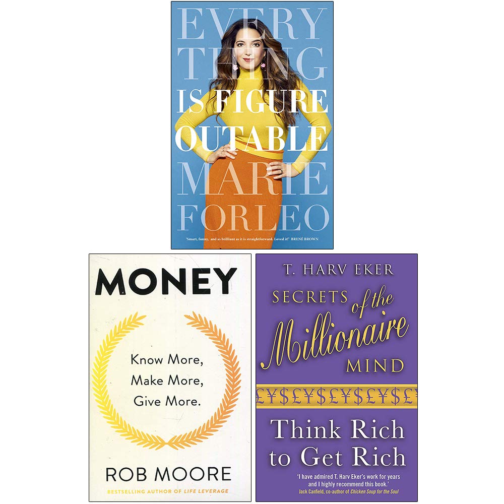 Everything is Figureoutable, Money Know More Make More Give More, Secrets of the Millionaire Mind 3 Books Collection Set