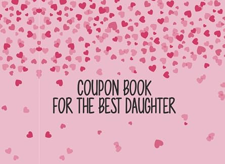 coupon book for the best daughter 20 blank vouchers with flower pattern to give away for birthdays or other occasions | voucher booklet to fill out yourself as a gift for daughter