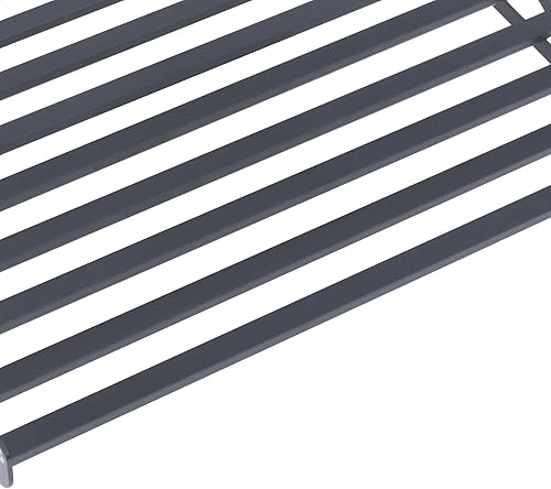 Miniatura 6 de Estante negro para microondas montado en la pared, estante para panaderos, estantes de almacenamiento de metal, organizador de estante de