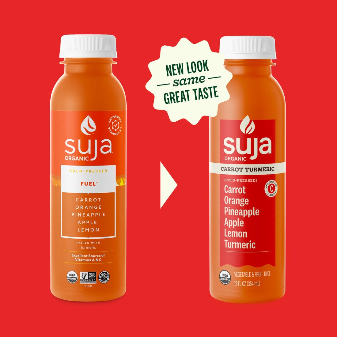 Suja Essentials Fuel Fruit and Vegetable Juice, 12 Fluid Ounce - 6 per case.