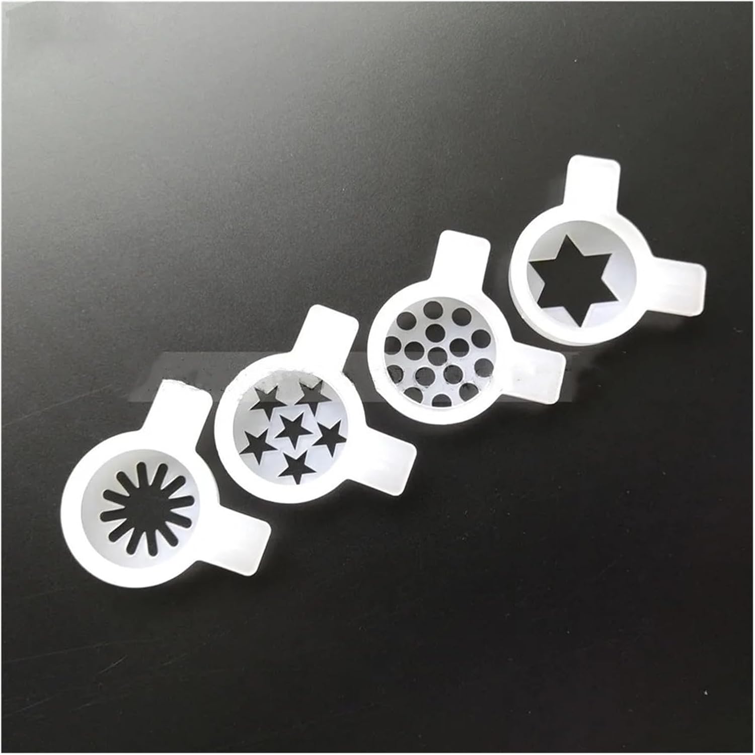 Kitchen Appliance Accessories One Set 4 Molding Lids Nozzle Moulding Caps Accessories Fittings,Compatible for Taylor Soft Ice Cream Machines Spare Parts