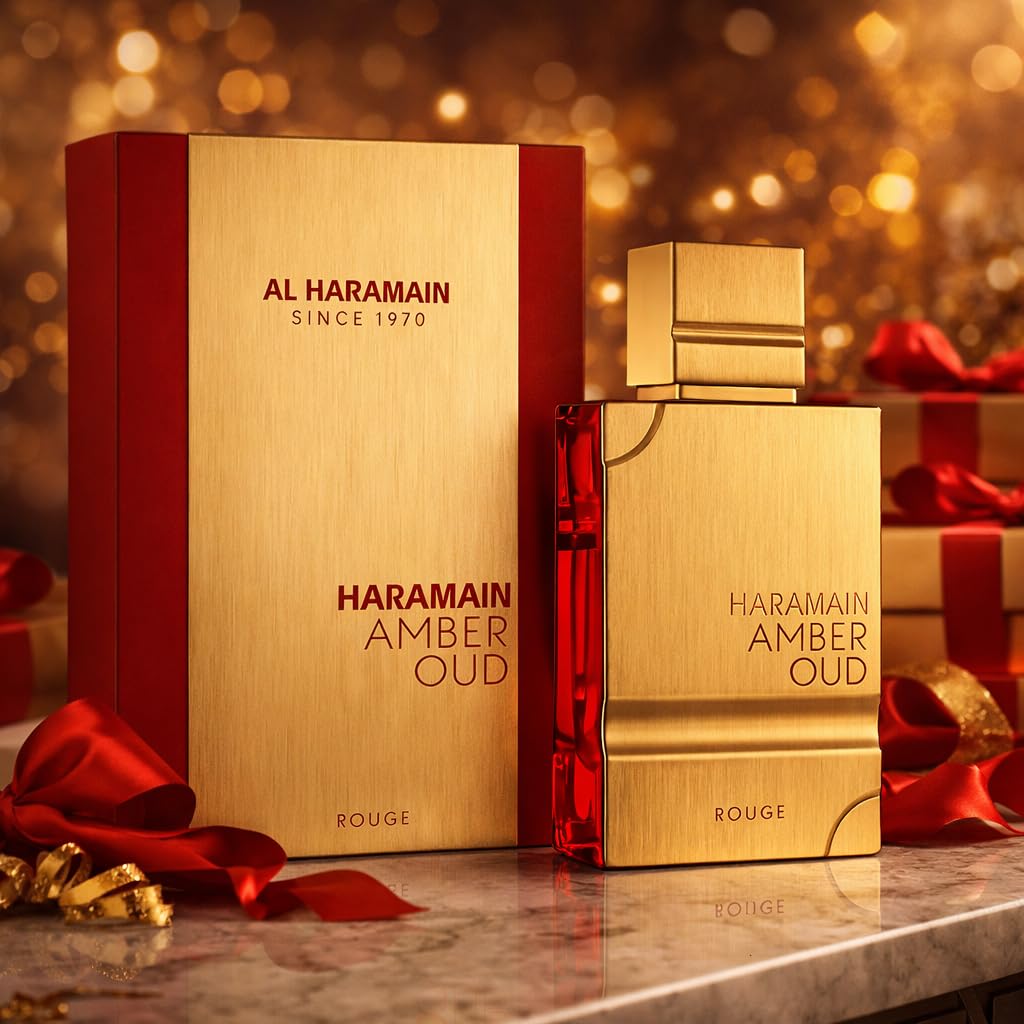 香水(ユニセックス) Al Haramain AMBER OUD ROUGE EDP SP 60ml Amber Oud Rouge by Al Haramain for Men - 2 oz EDP Spray : Amazon