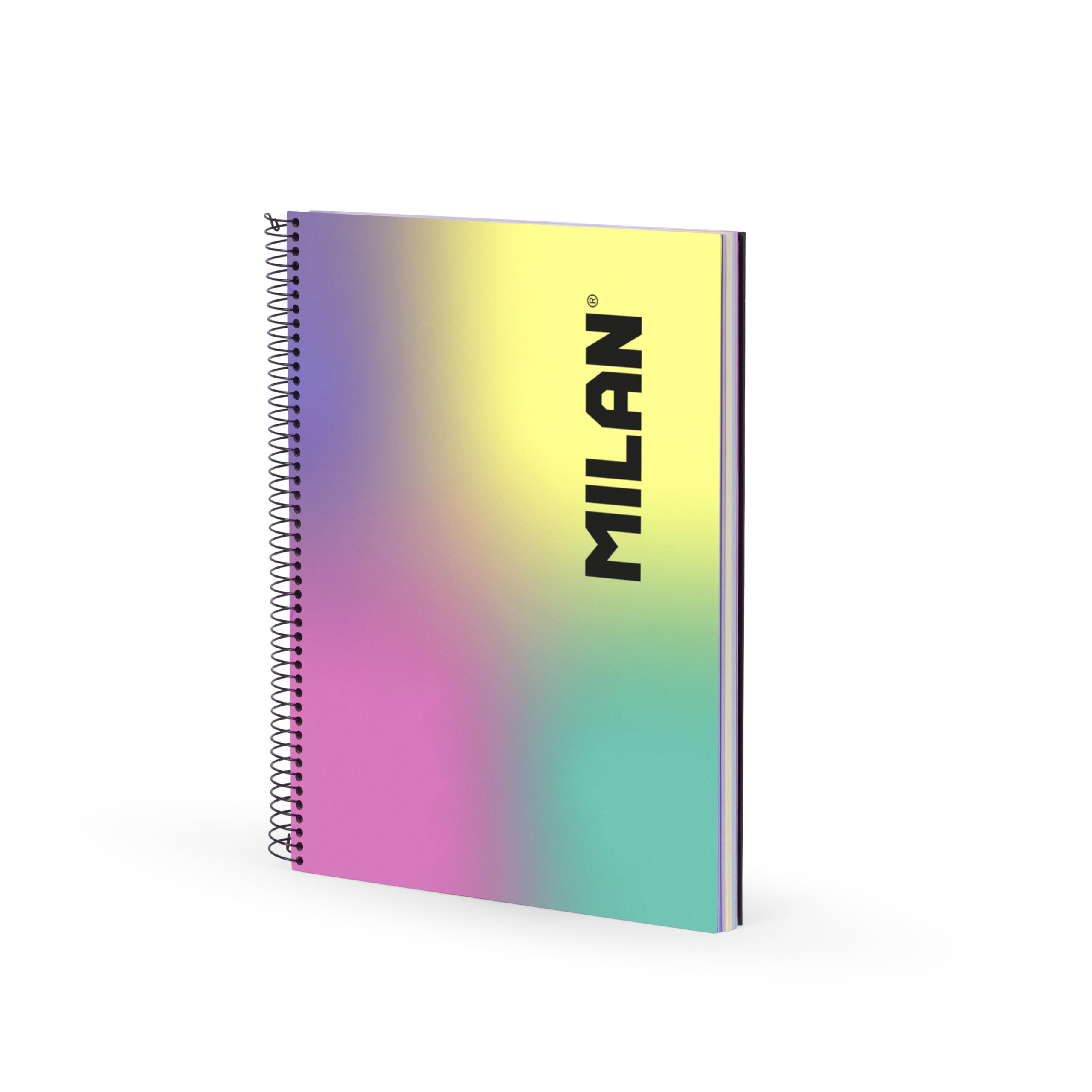 MILAN A4 Hardcover Spiral Notebook, Lined Paper, 120 Sheets 95gsm Sunset Collection