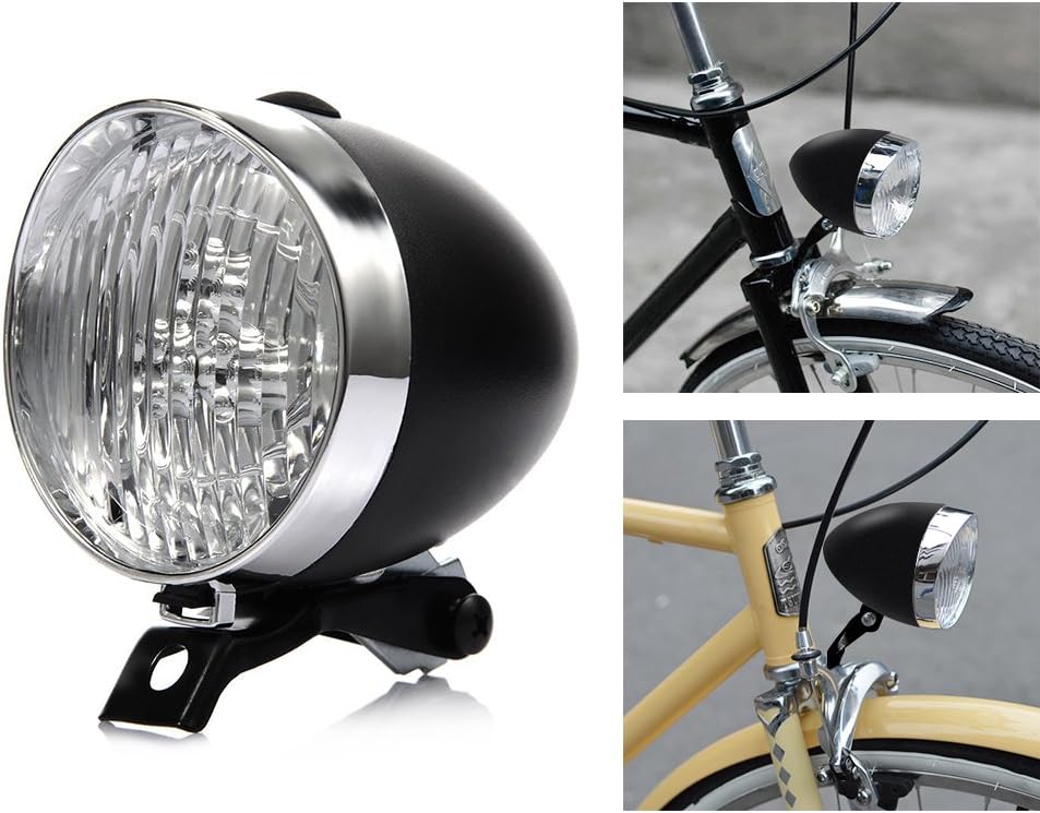 WAfeel Bike Light Front LED 180lumens Vintage Bicycle Headlight Retro Fashionable Decoration Cycling Flashlight Lamp