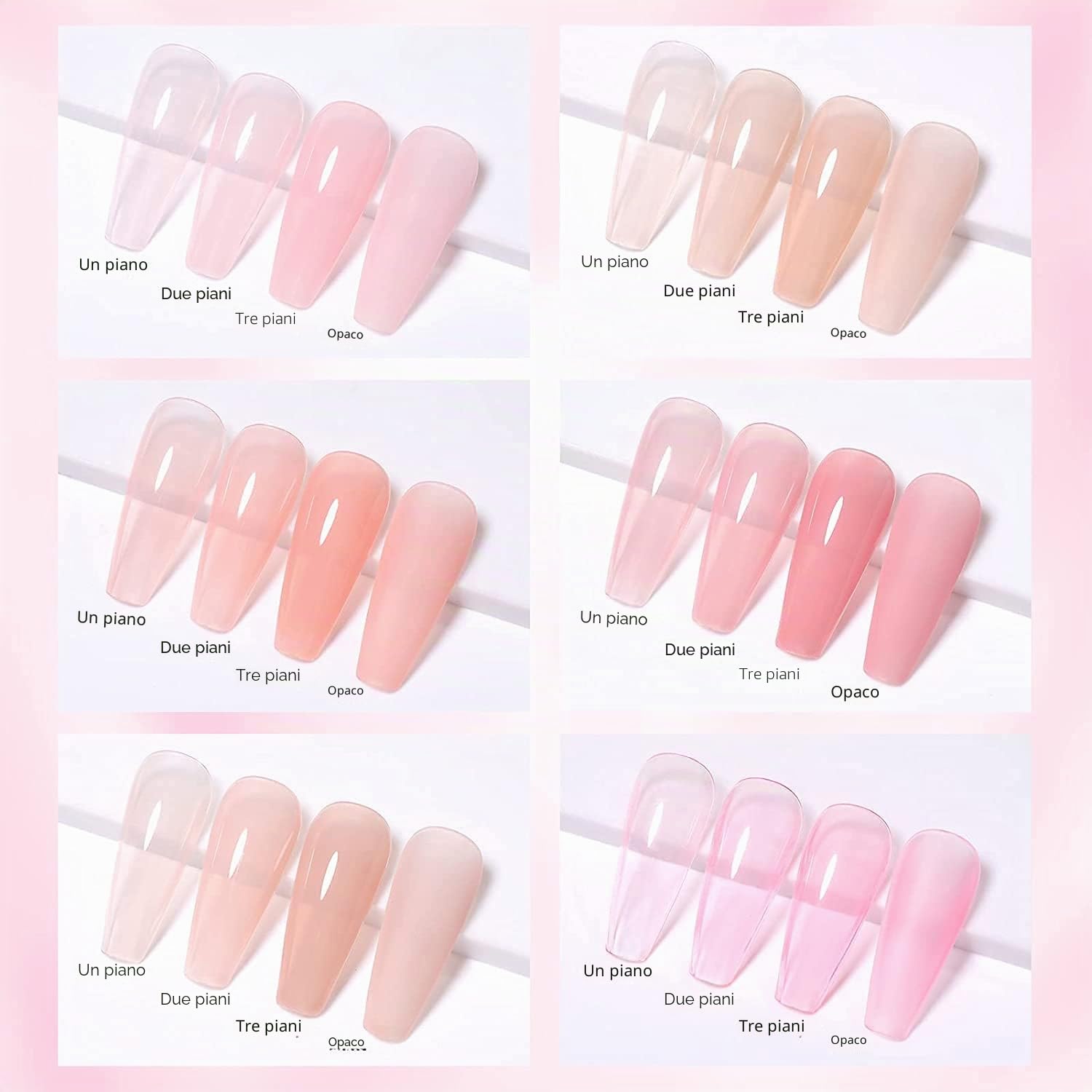 Vishine Kit Completo Smalto Semipermanente Lampada LED 36W 6 Flaconi Smalto Gel Top Base Manicure