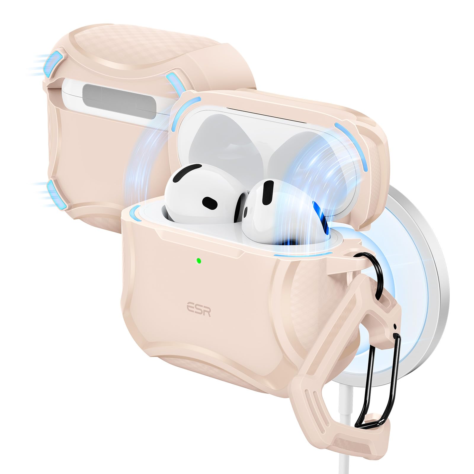 Amazon | ESR AirPods4 ケース(2024) AirPods 第4世代 ケース(USB-C