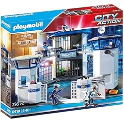 Comisaria Maletin Playmobil Amazon PLAYMOBIL City Action 6919 Comisaría de Policía con Prisión, A Partir de 5 años