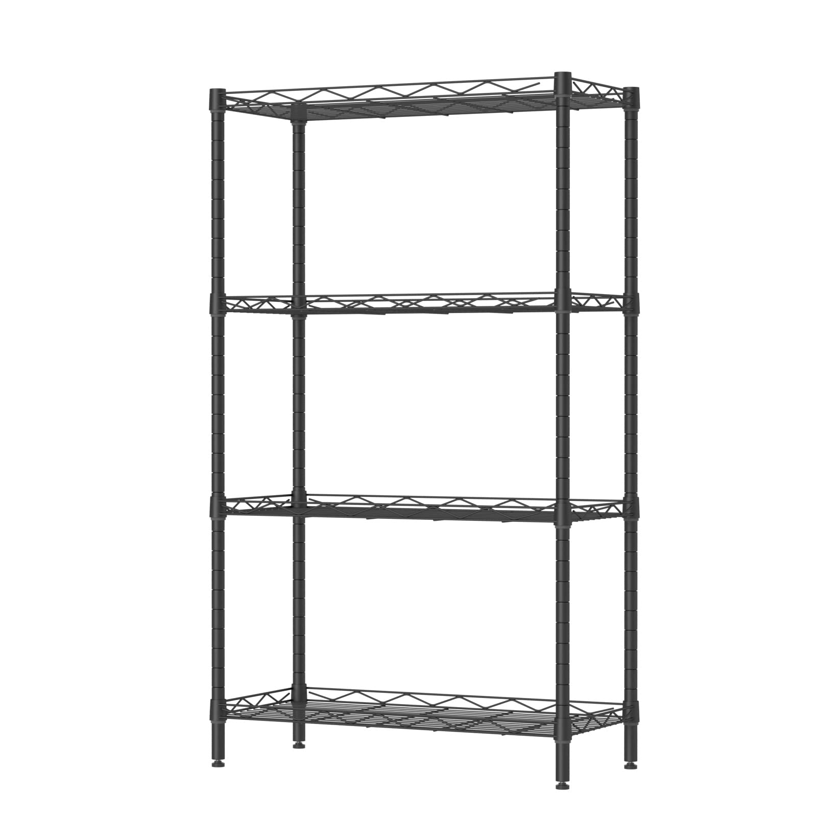 SINGAYE 4 Tier Adjustable Storage Shelf Metal Storage Rack Wire