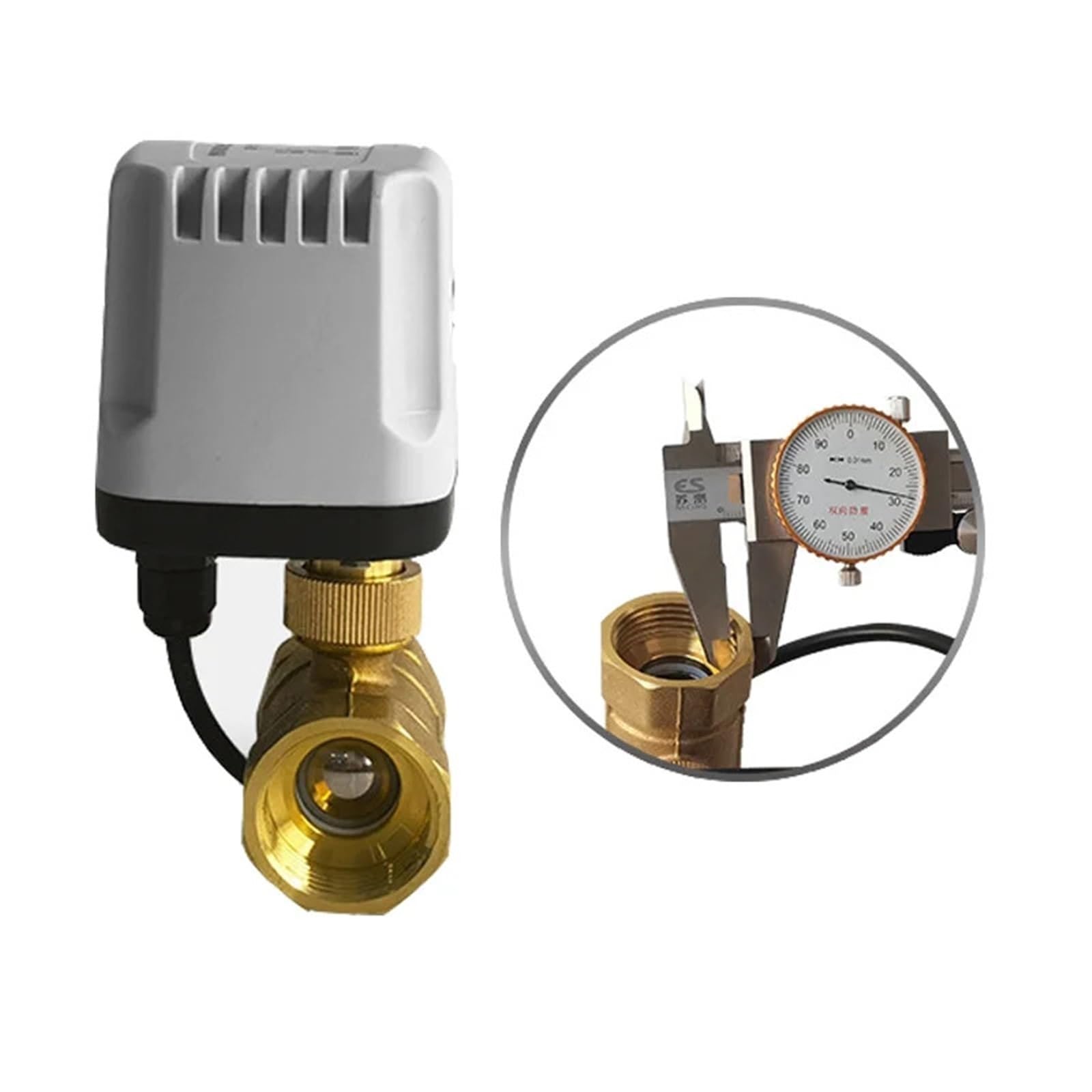 1/2 "3/4" 1 "2" IP65 Valvola a Sfera motorizzata Impermeabile 3 Fili 2 Controllo a elettrica in Ottone Motore in Metallo con Coppia Grande(AC220V-CR02,2T DN40)