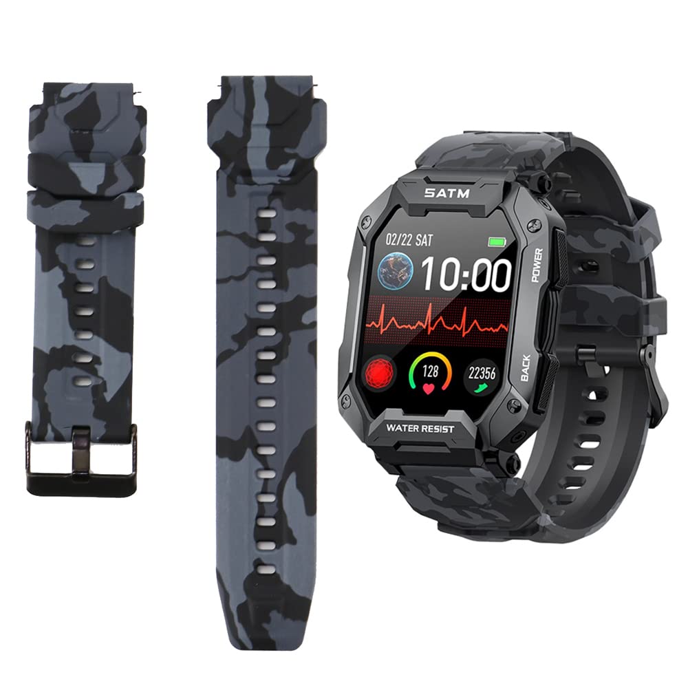 NICERIO Cinturino Orologio Impermeabile in Silicone Morbido Ultra Sottile 18mm / 20mm / 22mm