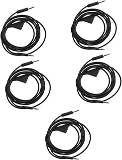 5pcs Headphone Audio Cable Universal Headphone Durable Headphone Audio Wire Headphone Wires Aux Cable Headphones Cable Double Head Microphone 30 Bare Copper Wire