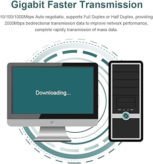 ipolex Intel I350-T4 Network Card, 4 Port NIC, Low Profile, Gigabit Ethernet Network Adapter Card with Intel I350-AM4 Controller, fit Windows/XP/Linux/VMware ESX/ESXi*, Quad RJ45 Ports, PCI-E 2.1 X4