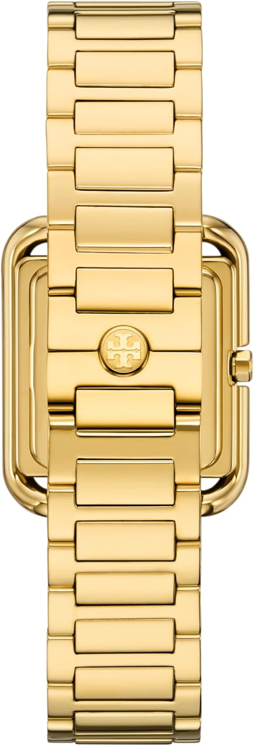 Tory Burch Women's Kira Square Three-Hand Stainless Steel Watch