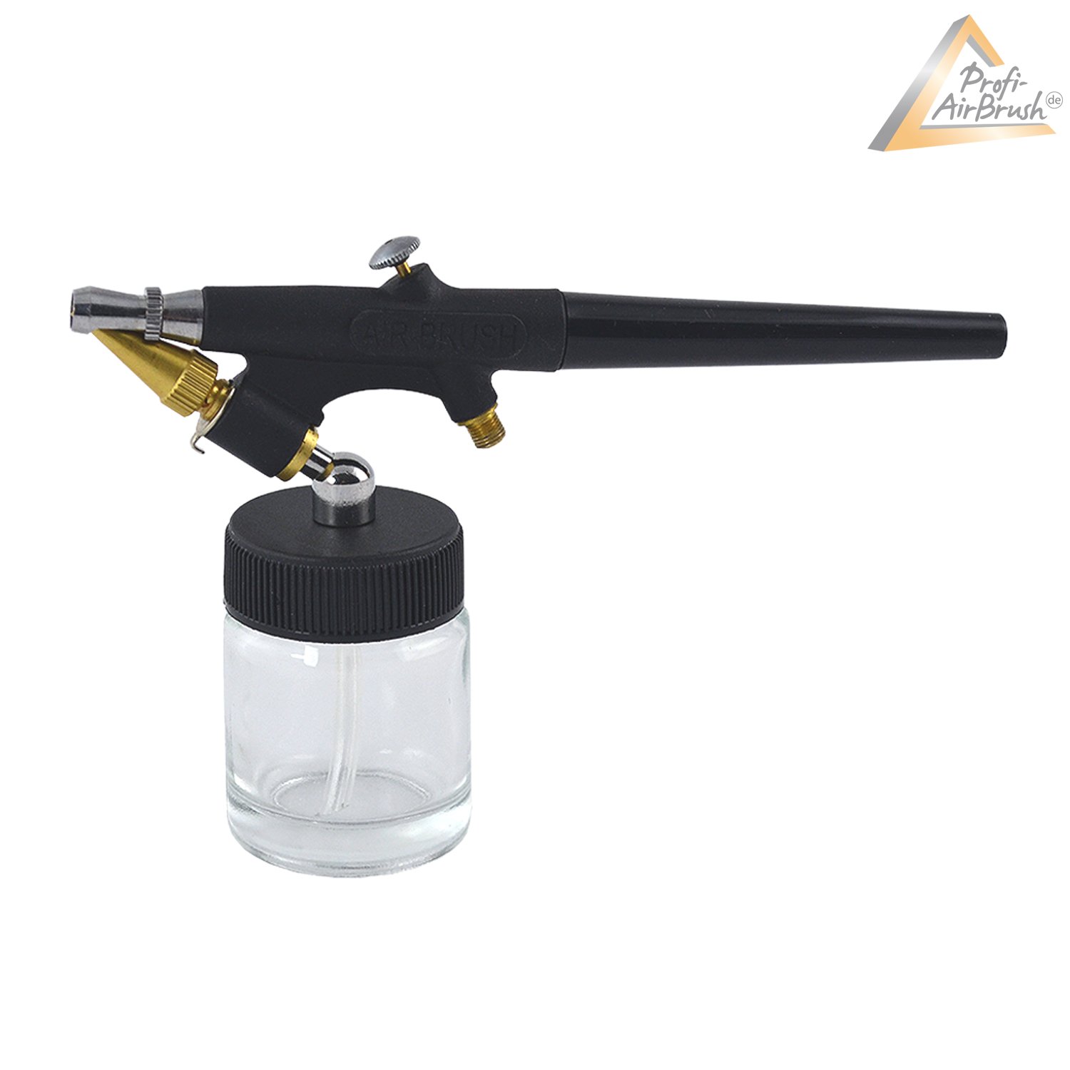 Airbrush Set Duo-Power II - Das Airbrush-Kit mit Doppel/Zweizylinder Airbrush-Kompressor Airbrush-Pistole Single-Action-Gun Airbrush-Schlauch Reinigungsbürsten
