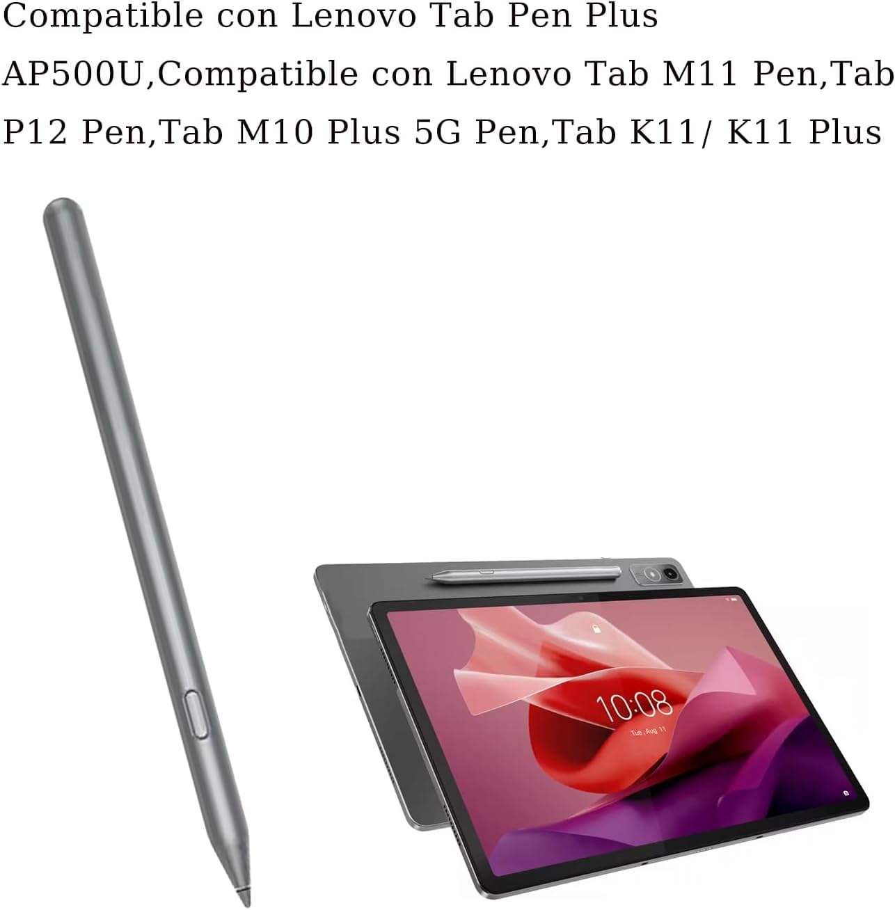 Tab Pen Plus - Compatible con Lenovo Tab Pen Plus AP500U,Compatible con Lenovo Tab M11 Pen,Tab P12 Pen,Tab M10 Plus 5G Pen,Tab K11/Tab K11 Plus Pen con Bluetooth.