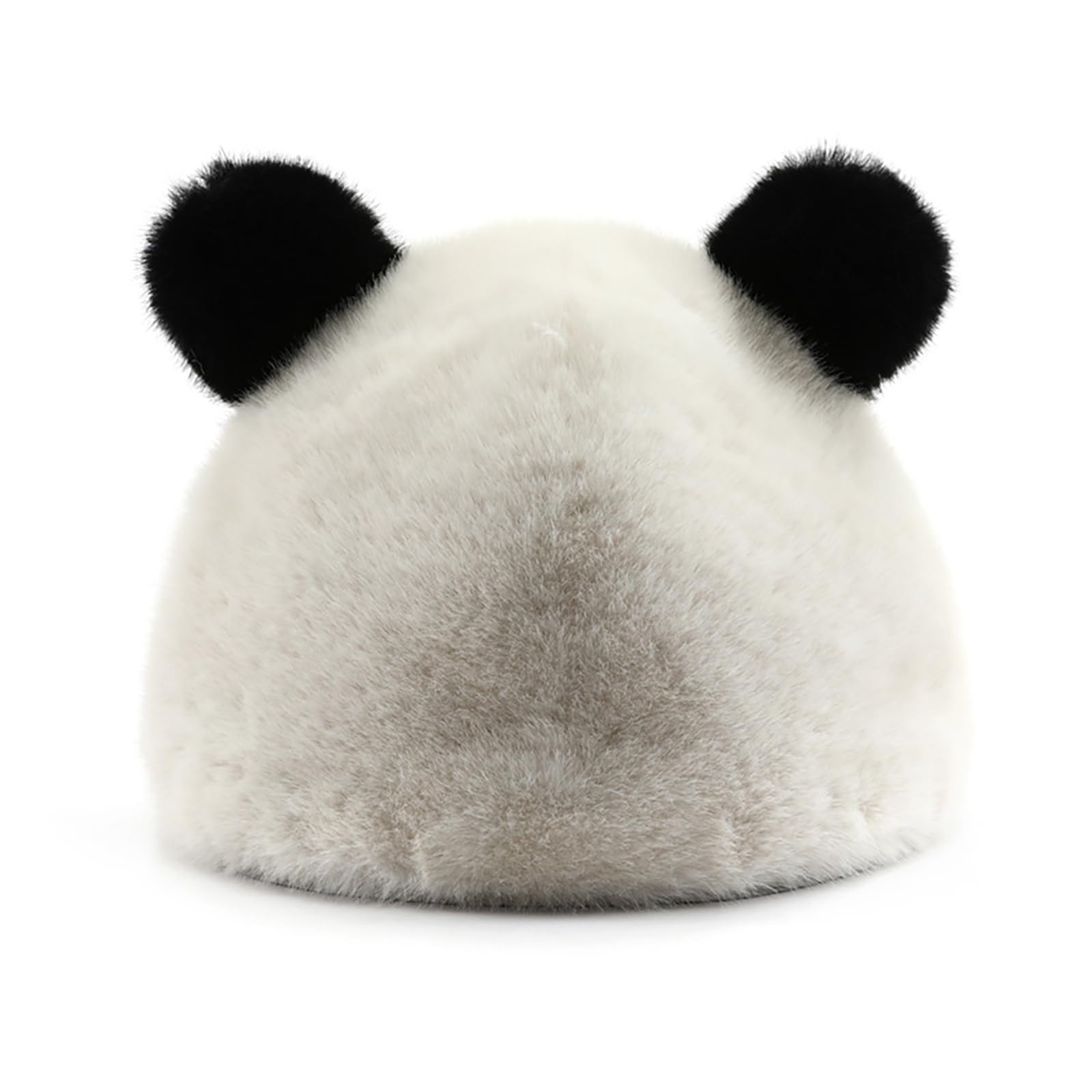 VPTMRPFurry Beanie Fur Bear Ear Women Cute Outdoor Warm Hat Fuzzy Fur Slouchy Beanies