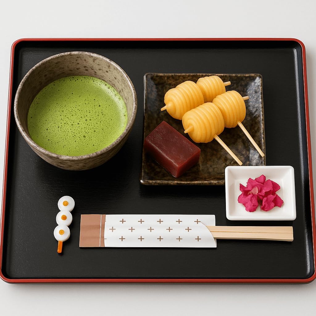 JapanBargain, Japanese Lacquered Plastic Serving Trays, Versatile Tray for Bento, Dinner, Tea, Coffee Table, Ottoman, TV, and Butler Use, Made in Japan, Black and Red Color, 17"x13", 1-Pack - Image 3