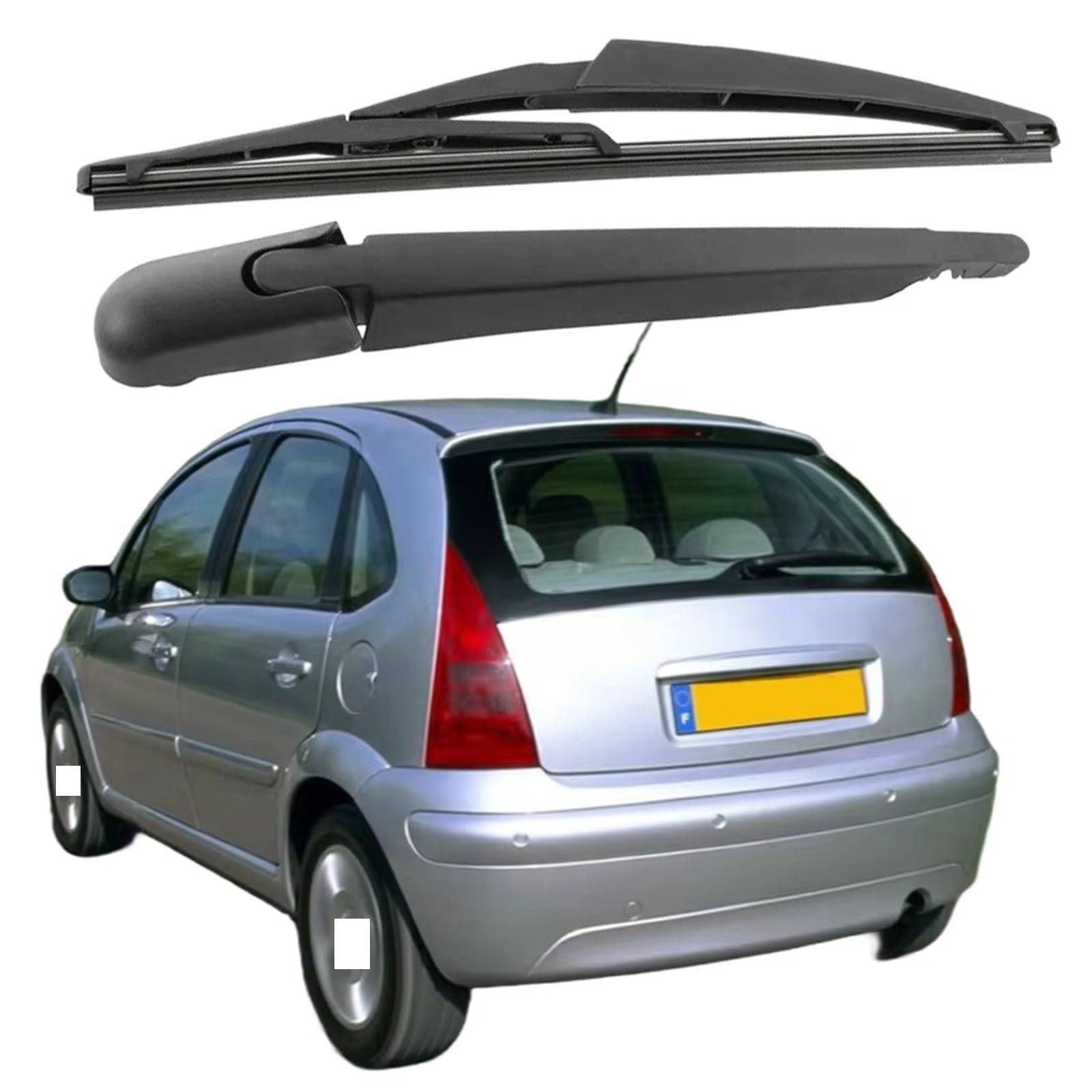Limpiaparabrisas Coche Para Citroen Para C3 Para Picasso 2009-2013-2018 Limpiaparabrisas Trasero Para Juego Brazo Parabrisas Ventana Trasera Limpiaparabrisas Trasero Coche Reemplazo