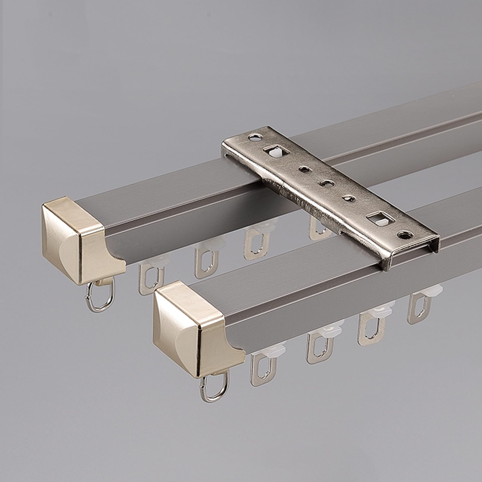 Rideau double rail aluminium plafond silencieux chambre salon
