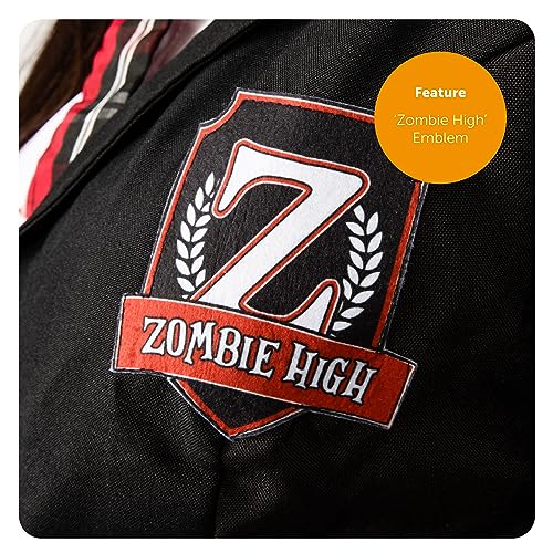 Kids Zombie School Girl Fancy Dress Outfit All In One Scary Costume - Foto 3