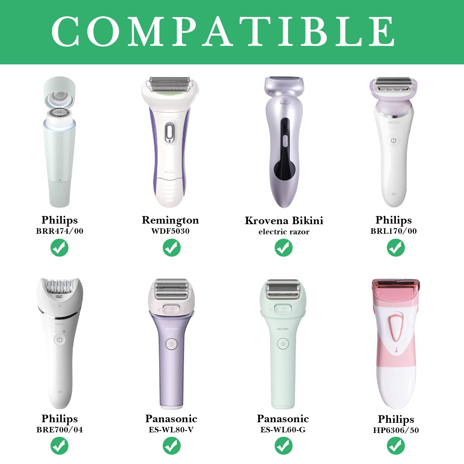 Linkidea Women's Electric Shaver Travel Case Compatible with Philips HP6306/50, BRL136/00 Hard Shell Carrying Bag (Black)