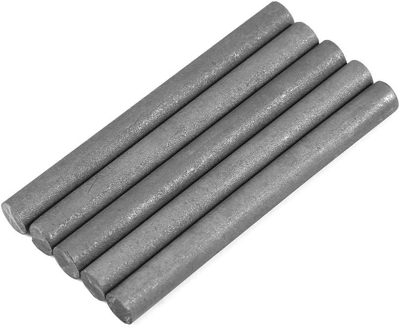 5Pcs 99.9% Graphite Electrode Cylinder Rod Length 100mm 10mm