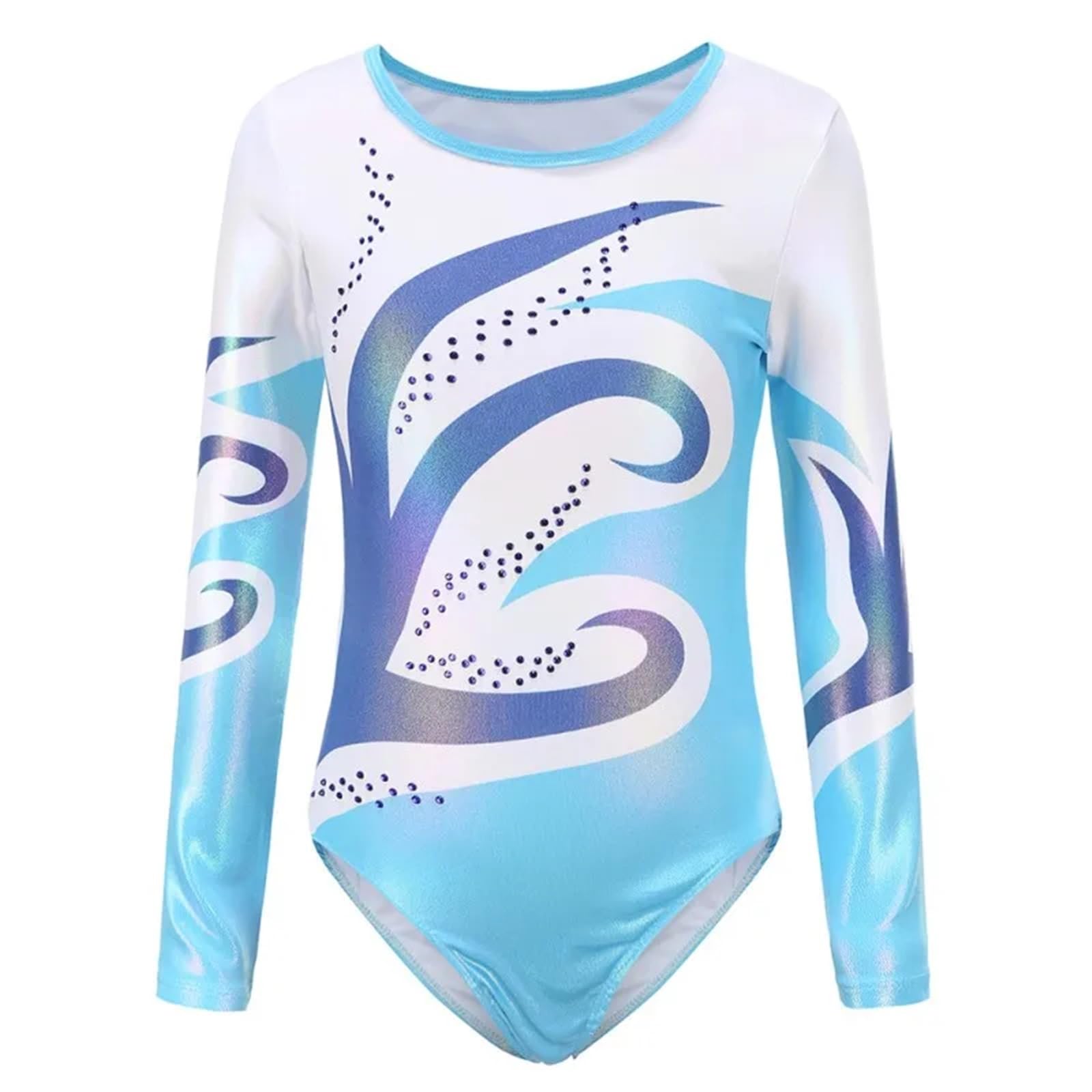 Uniforme De Gimnasia Niños Niñas Diamante Manga larga Ballet Práctica Danza Desgaste Gimnasia Ballet Leotardo Maillot Gimnasia Ritmica