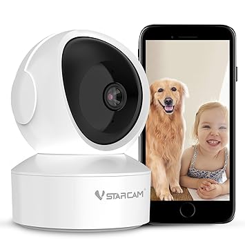 Network Wireless IP Camera, VStarcam WiFi IP Cam 1080P WiFi Video Surveillance Monitor for Indoor,Auto Pan/Tilt Night Vision Motion Alarm Home Webcam