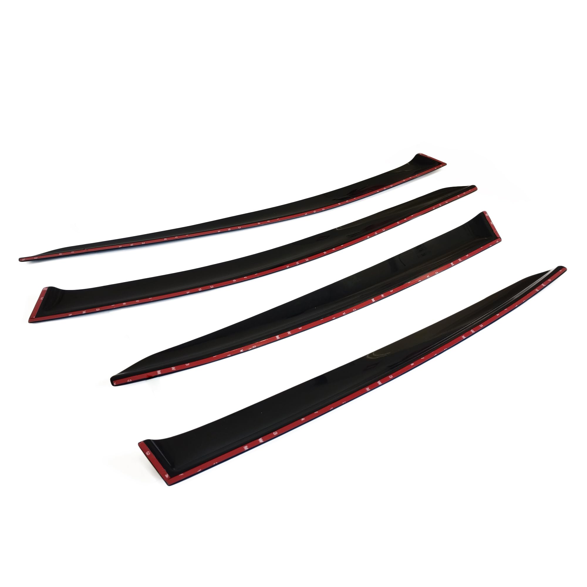 Deflettori D'Aria Per Peugeot 307 E 308 (2000-2014) – 4 Pezzi In Acrilico Nero, Parapioggia Adesivi, Senza Foratura – CarJoy