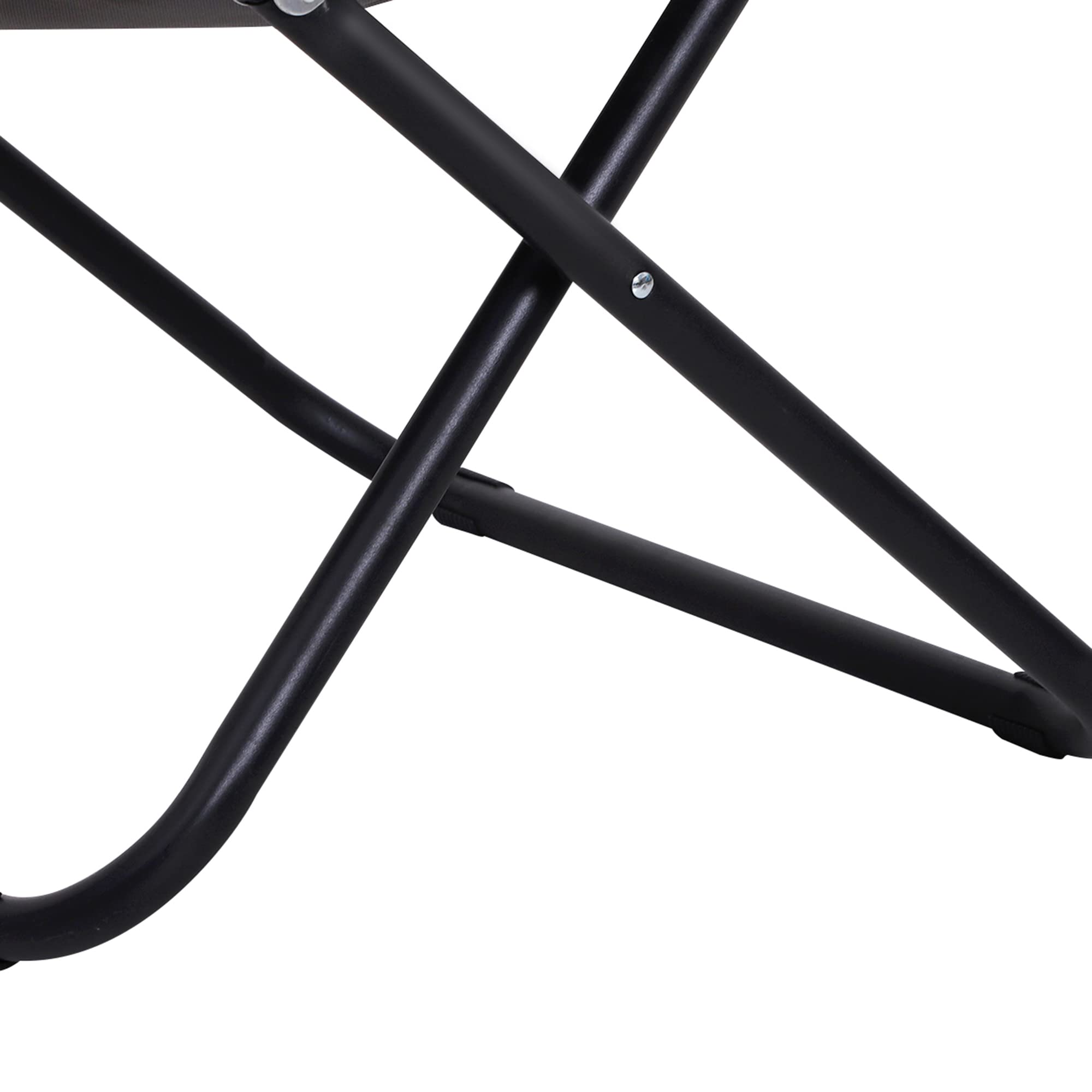 Outsunny Campingstuhl Faltbar Campingsessel mit Lehne, Klappstuhl bis 120kg, gepolstert Moonchair Extra Breit, Faltsessel Outdoor Stuhl für Garten, Balkon, Camping, Grau