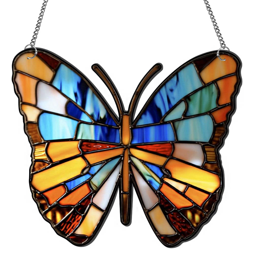 Butterfly Acrylic Window Hanging Ornaments Stained Sun catchers for Window, Patio,Wall,Home and Garden Decor — image 1