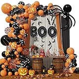 Kit de arco de guirnalda de globos para decoración de Halloween,Juego de Globos para Decoraciones de Fiesta-adecuado para...