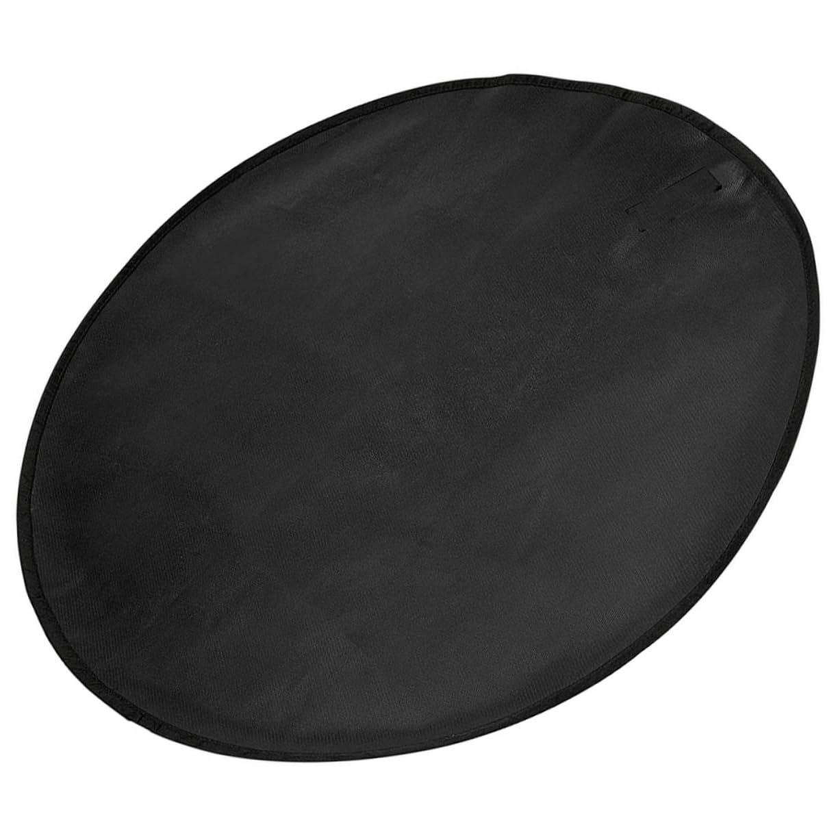 Tapis de Feu Extérieur Rond Noir, Silicone et Fibre de Verre