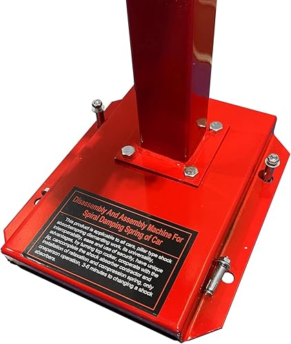 Miniatura 5 de HTTMT - Compresor de resorte automático para vehículos hidráulicos de servicio pesado rojo Mano, compresor de bobina de resorte, mango de elevación