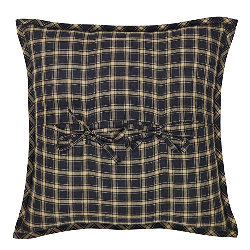 Vhcbrandsbeckhamcotton16x16fabricpillowblack Urban Country Home Decor Vhc brands beckham cotton 16×16 fabric pillow black urban country home decor