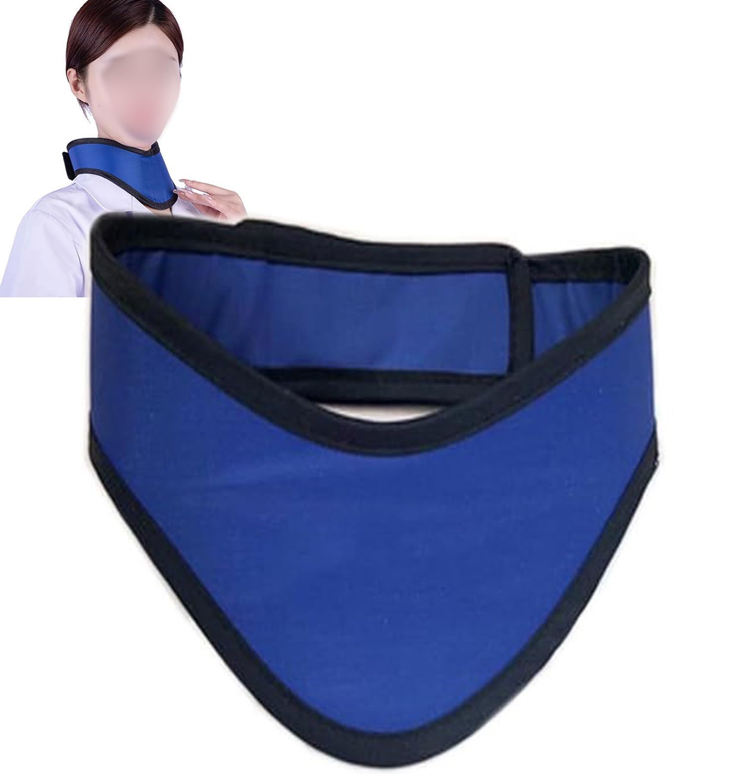 FUELIX Grembiule di Piombo Collare di Piombo Protettivo dai Raggi X, Collare di Piombo per Tiroide con Protezione per Il Collo Resistente alle Radiazioni Collare di Piombo per Il col 0.35 mmpb