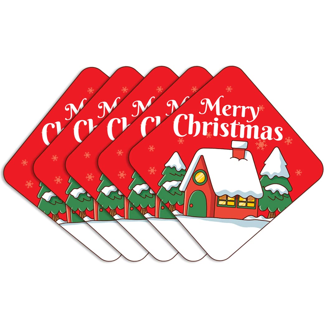 Festiko® 60 Pcs Merry Christmas Wishing Cardss (Design 4), Merry Christmas Tag Cards, Christmas Wish Note Cards, Merry Christmas Wishing Cards