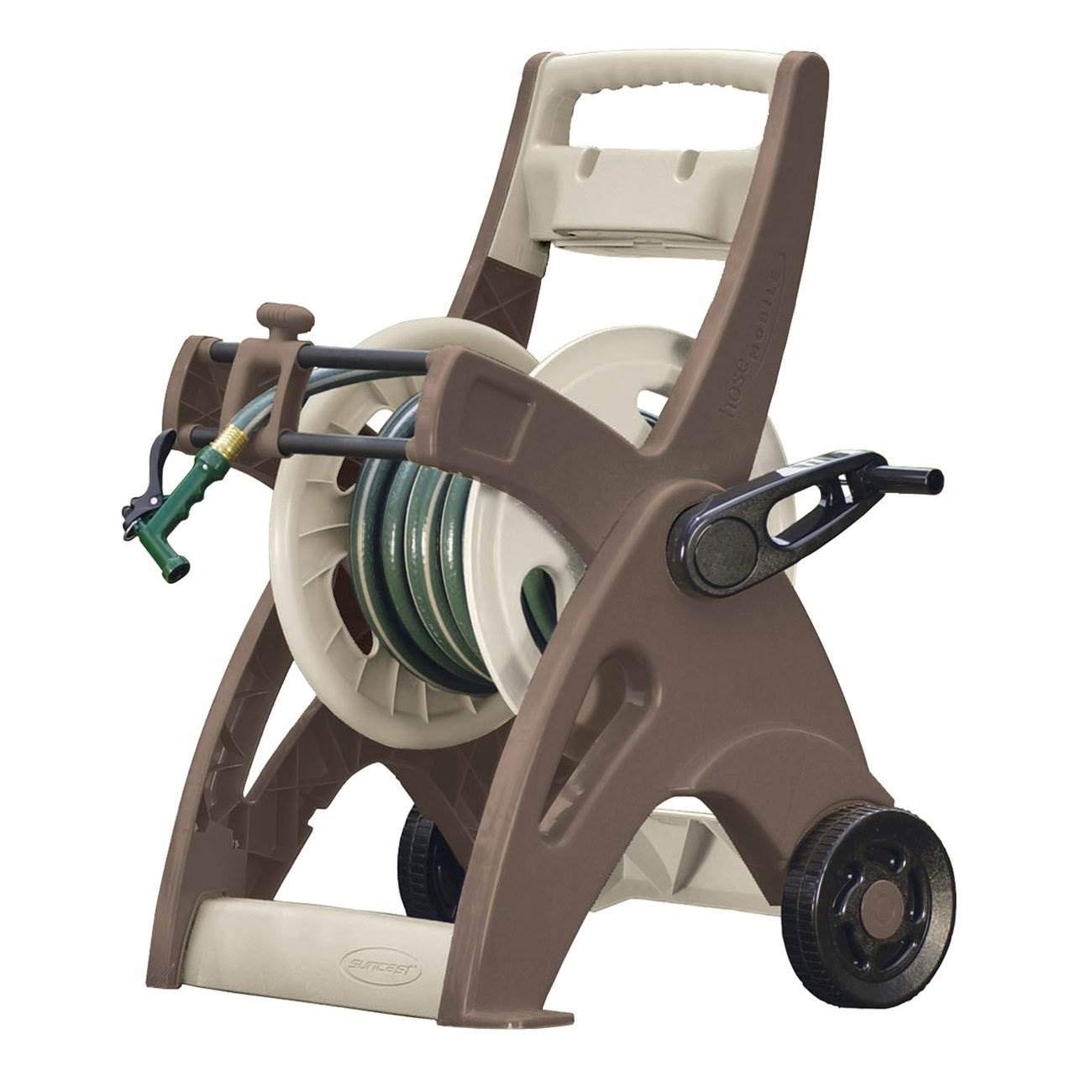 Suncast 175Foot Capacity Hosemobile Garden Hose Reel Cart, Bronze