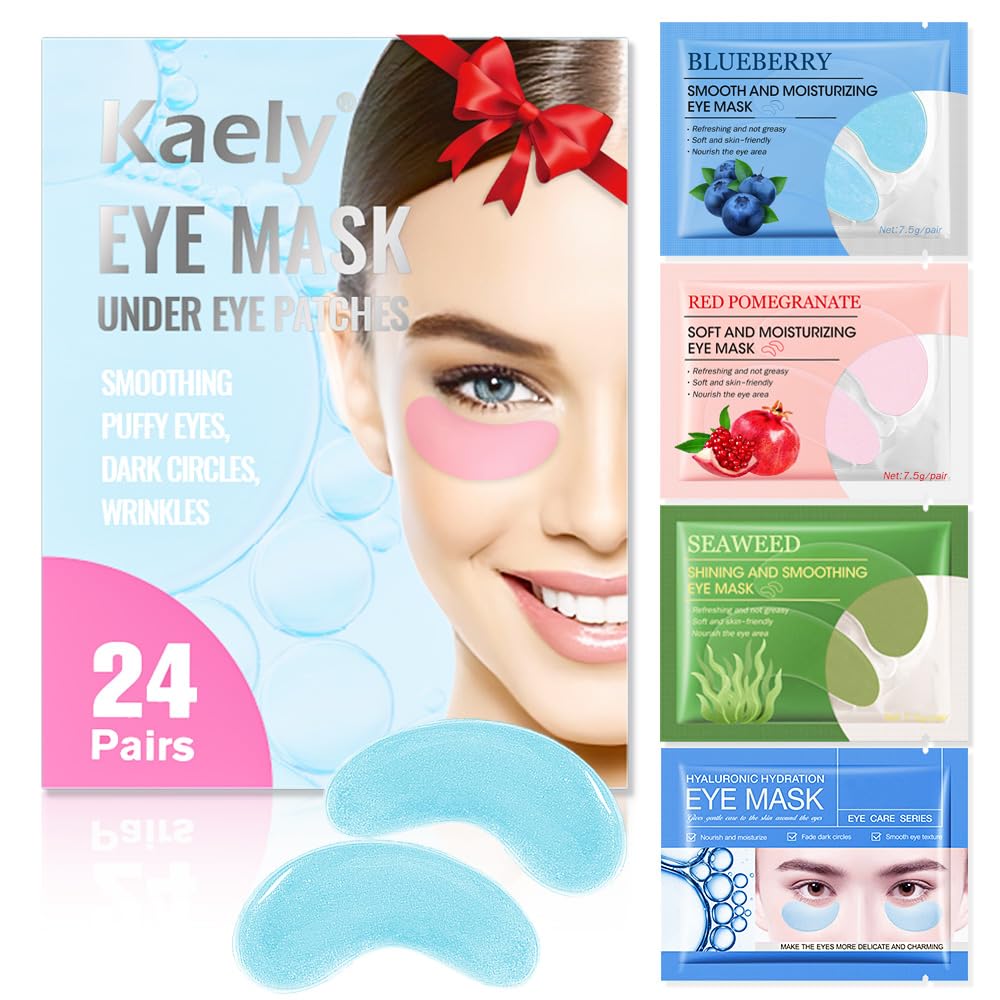FeiCuiYun Under Eye Patches, 24 Pairs Eye Mask for Dark Circles, Puffy Eyes, Undereye Bags,Wrinkles,Eye Mask Patches, Eye Treatment Skin Care for Men & Women Gift (02)