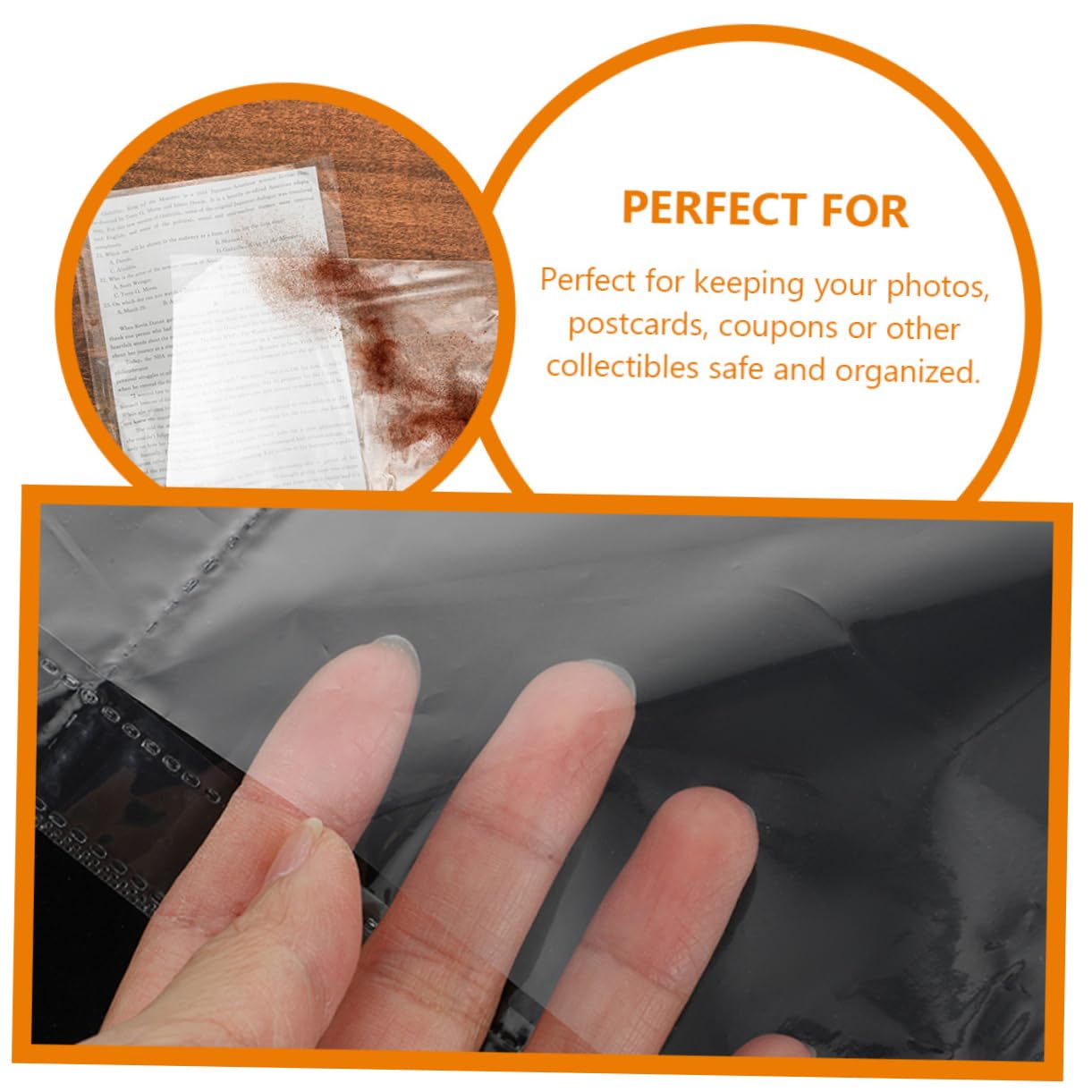 Cabilock A4 Photo Album Pages Refills 50pcs Photo Album Refill Pages Postcard Pockets