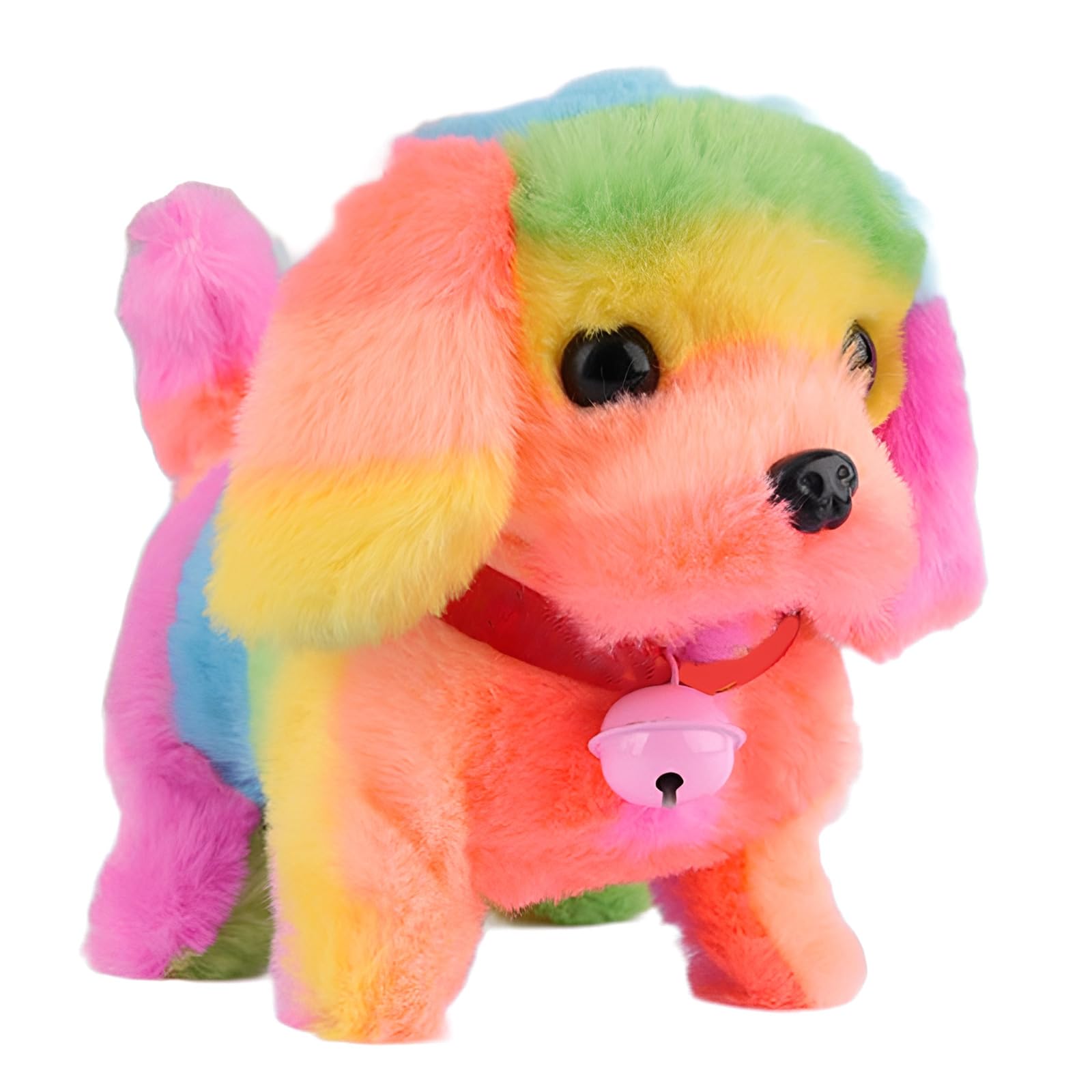 Cnrfeoap Interactive Electronic Plush Dog Comfort Toy with Natural Sounds and Life Like Movement for Toddler Indoor Entertainment Talking Walking Dog Toy