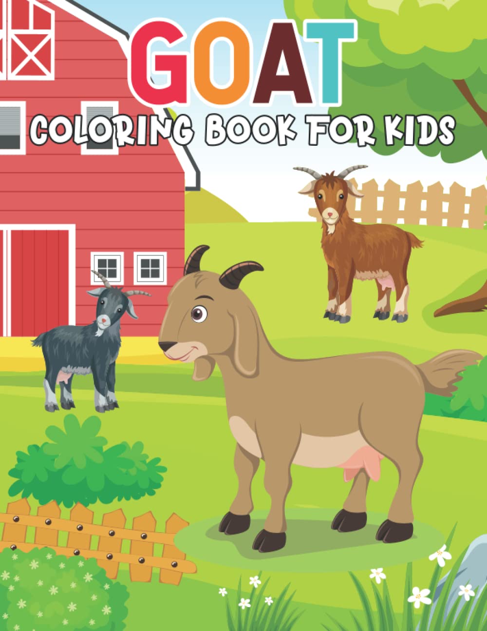 Goat Coloring Book For Kids: A unique & amazing Goat Coloring Pages for Kids