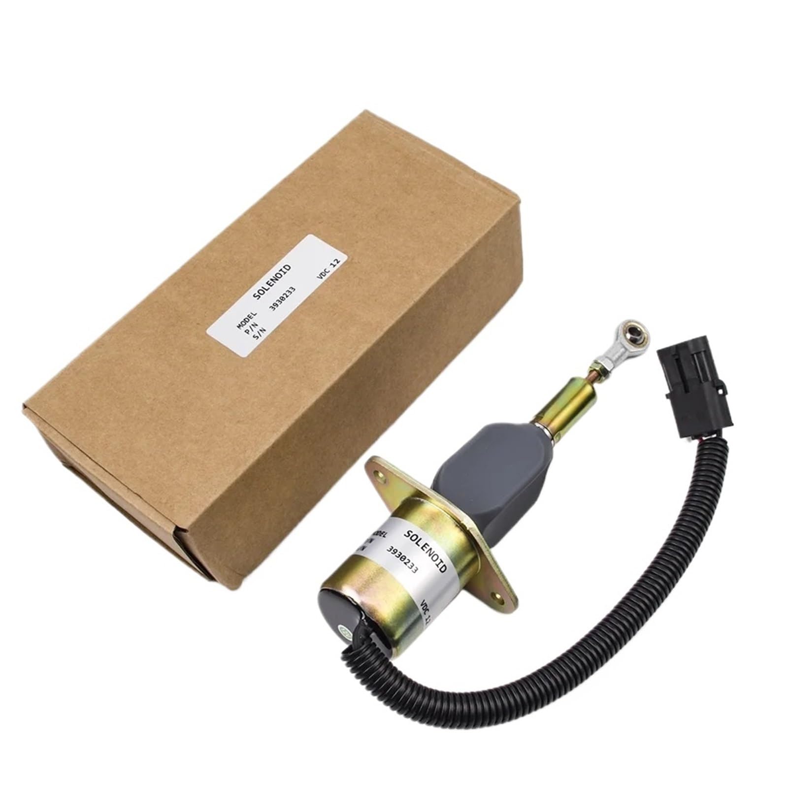12V 24V Engine Fuel Shutdown Solenoid Valve 3930233 3928161 3930234 3964624 SA-4335-24 SOL22024 for 6ct 8.3(24V)