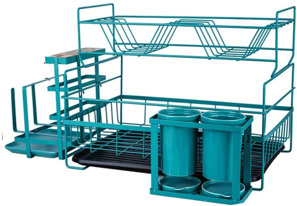 Scolapiatti s ... Multifunzionale per la Cucina (Verde)