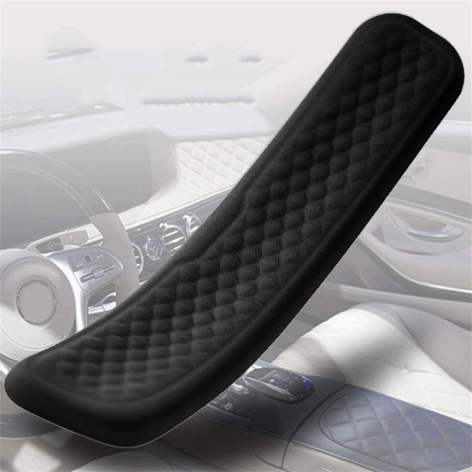 Poggiapolsi Tastiera Poggiapolso Pad Cuscini in Memory Foam per Mouse E Tastiera Design Ergonomico Set di Cuscini,Cuscini Poggiapolsi per Tastiera(Nero)