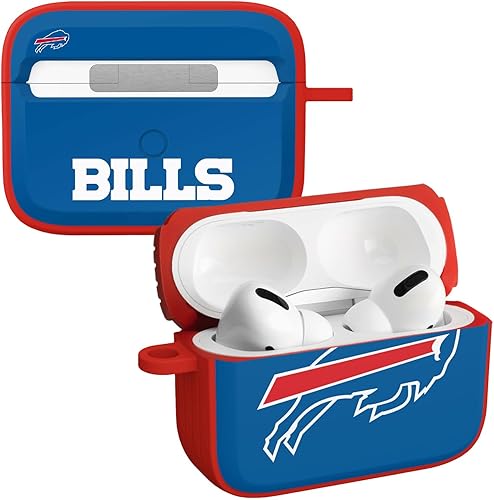 GAME TIME Buffalo Bills HDX - Funda compatible con Apple AirPods Pro 1 y 2 (clásico)