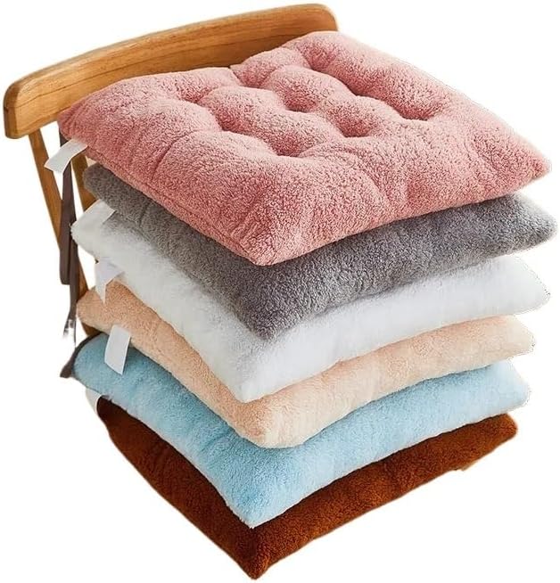 Miniatura 2 de seat Cushion Cojín Cuadrado De Felpa para Decoración Del Hogar, Alfombrilla Suave Y Cálida para Silla De Comedor, Oficina, Estudiante, 404550cm Foam